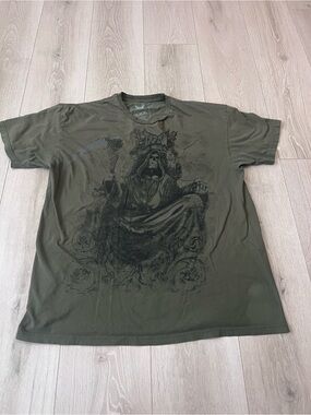 Tapout Olive Green Short Sleeve Graphic Tee